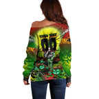 We Are Panthers Halloween Off Shoulder Sweater Pumpkin Scary Spooky Season - Aussie Hoodie