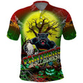 We Are Panthers Halloween Polo Shirt Pumpkin Scary Spooky Season - Aussie Hoodie