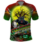 We Are Panthers Halloween Polo Shirt Pumpkin Scary Spooky Season - Aussie Hoodie