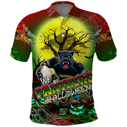 We Are Panthers Halloween Polo Shirt Pumpkin Scary Spooky Season - Aussie Hoodie