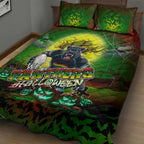 We Are Panthers Halloween Quilt Bed Set Pumpkin Scary Spooky Season - Aussie Hoodie