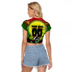 We Are Panthers Halloween Raglan Cropped T Shirt Pumpkin Scary Spooky Season - Aussie Hoodie