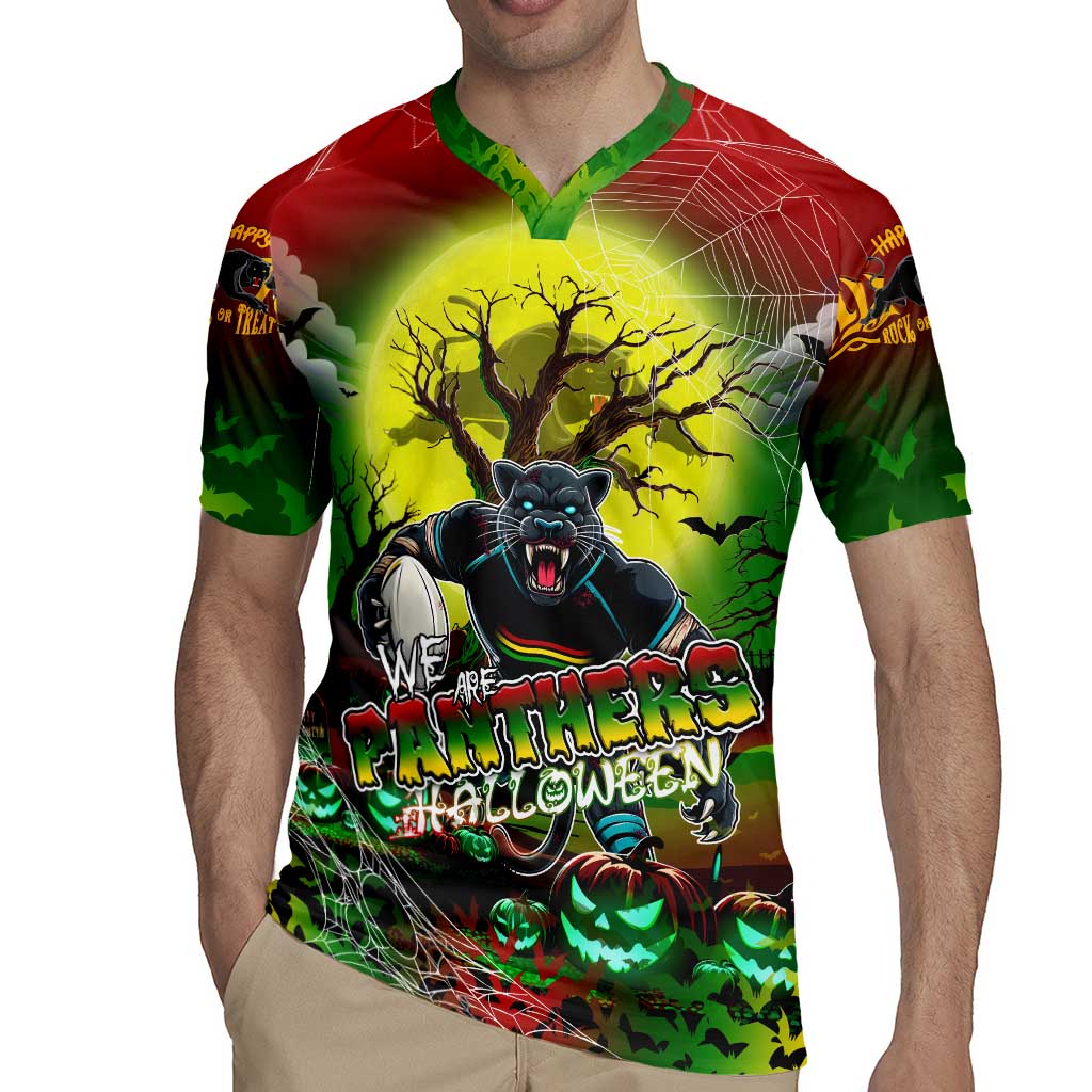 We Are Panthers Halloween Rugby Jersey Pumpkin Scary Spooky Season - Aussie Hoodie