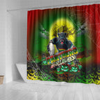 We Are Panthers Halloween Shower Curtain Pumpkin Scary Spooky Season - Aussie Hoodie