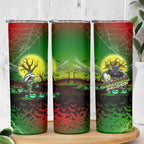 We Are Panthers Halloween Skinny Tumbler Pumpkin Scary Spooky Season - Aussie Hoodie