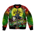 We Are Panthers Halloween Sleeve Zip Bomber Jacket Pumpkin Scary Spooky Season - Aussie Hoodie