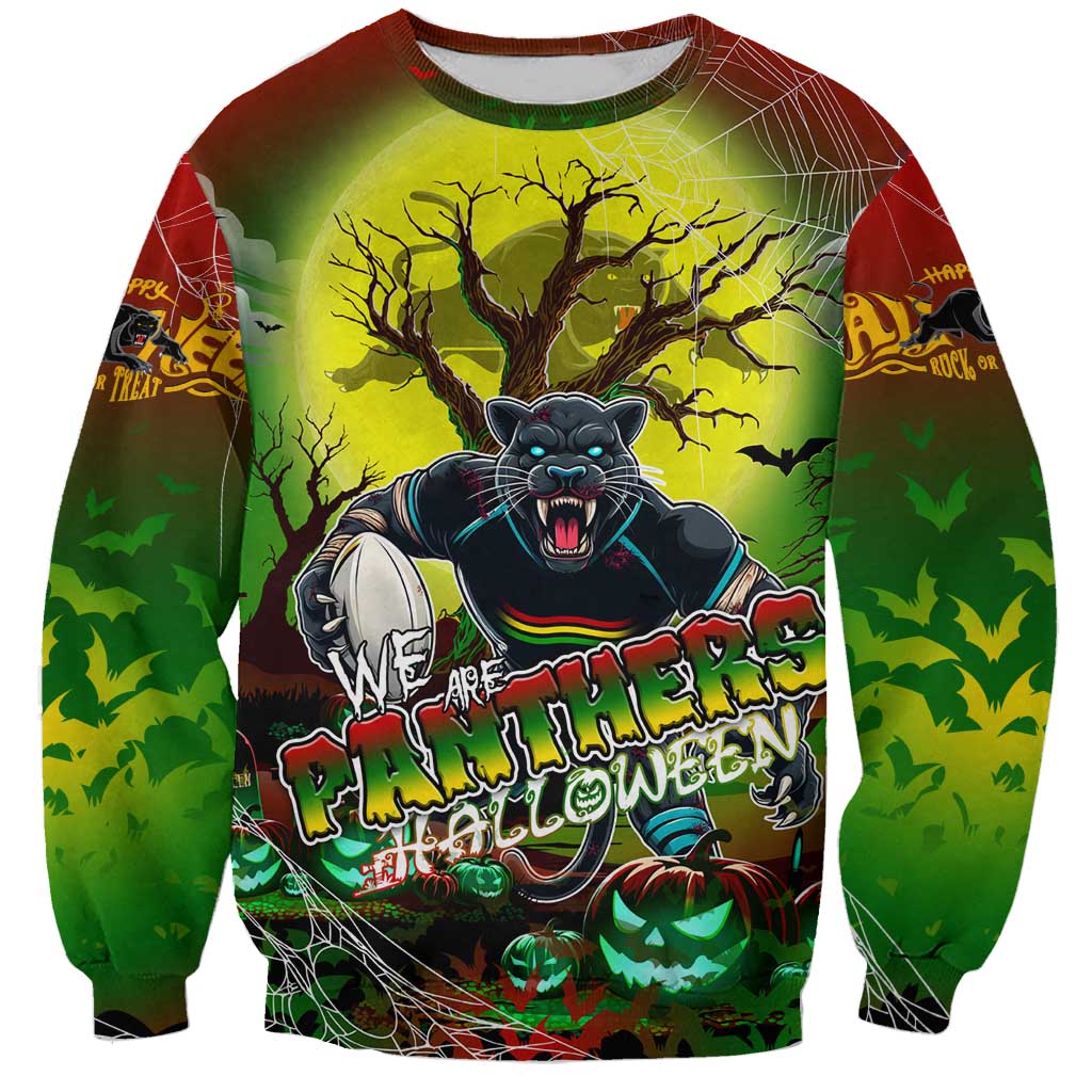 We Are Panthers Halloween Sweatshirt Pumpkin Scary Spooky Season - Aussie Hoodie