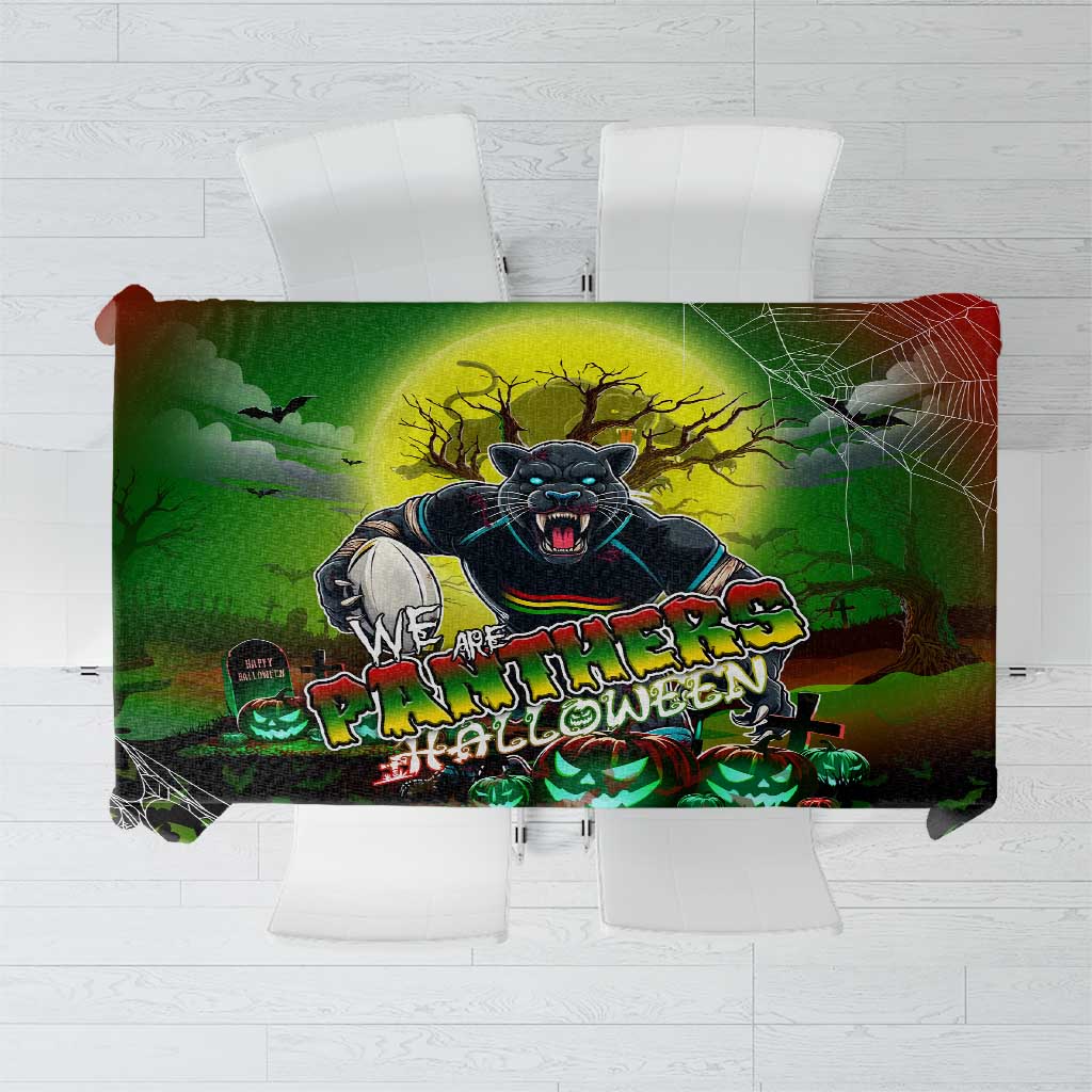 We Are Panthers Halloween Tablecloth Pumpkin Scary Spooky Season - Aussie Hoodie