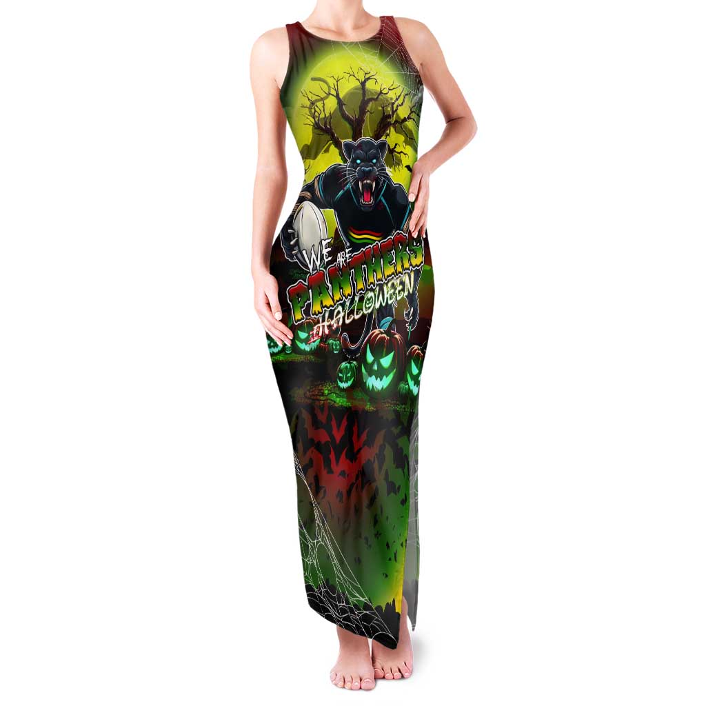 We Are Panthers Halloween Tank Maxi Dress Pumpkin Scary Spooky Season - Aussie Hoodie