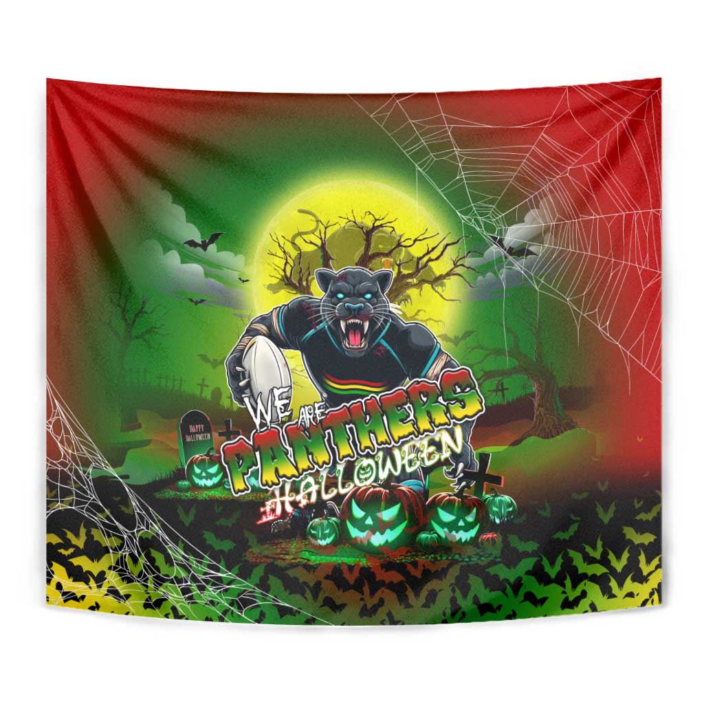 We Are Panthers Halloween Tapestry Pumpkin Scary Spooky Season - Aussie Hoodie