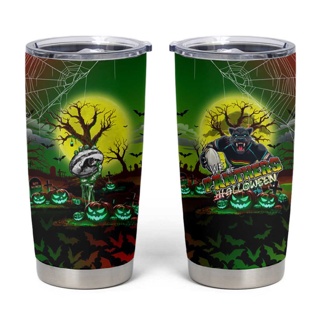 We Are Panthers Halloween Tumbler Cup Pumpkin Scary Spooky Season - Aussie Hoodie