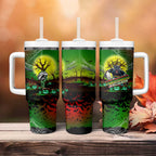 We Are Panthers Halloween Tumbler With Handle Pumpkin Scary Spooky Season - Aussie Hoodie