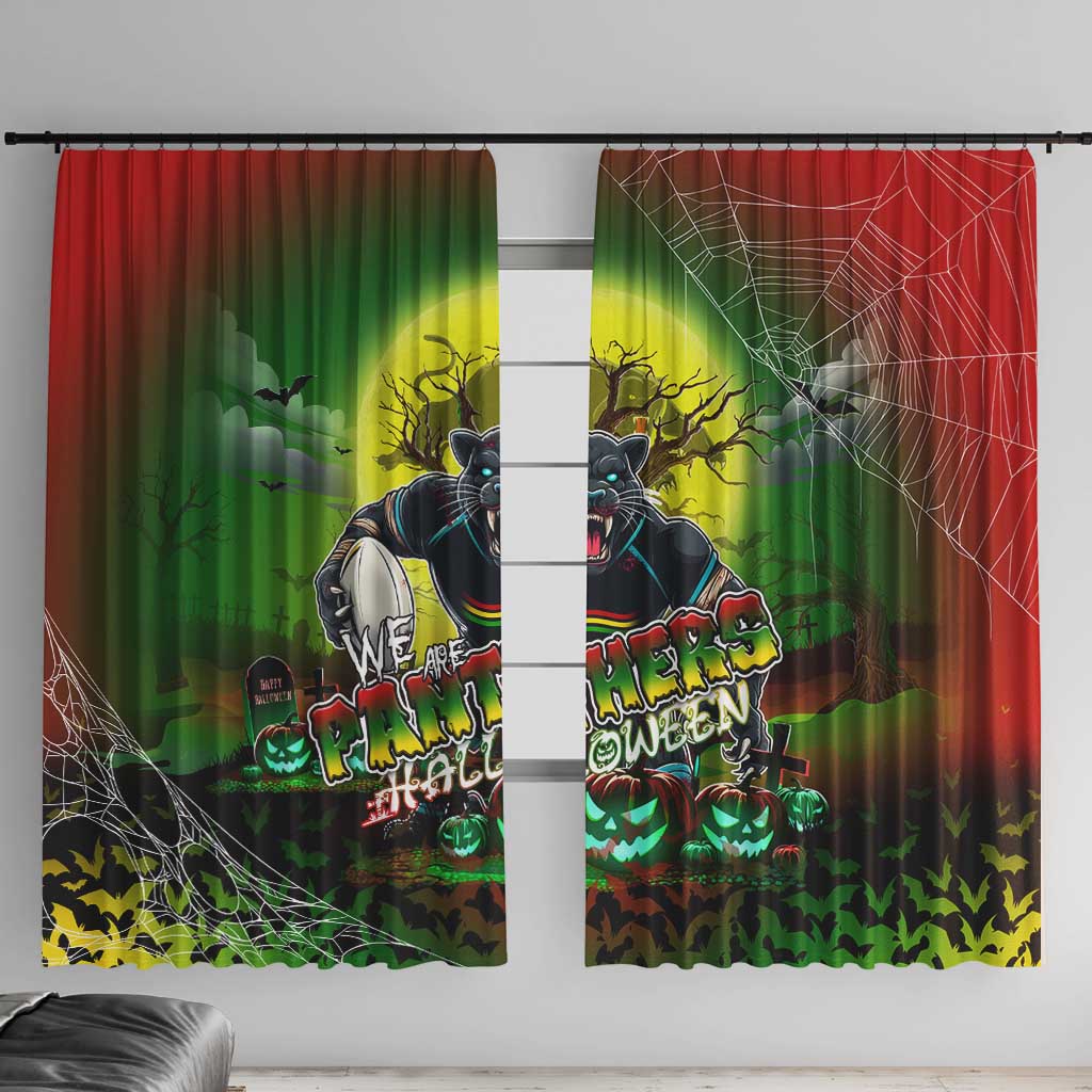 We Are Panthers Halloween Window Curtain Pumpkin Scary Spooky Season - Aussie Hoodie