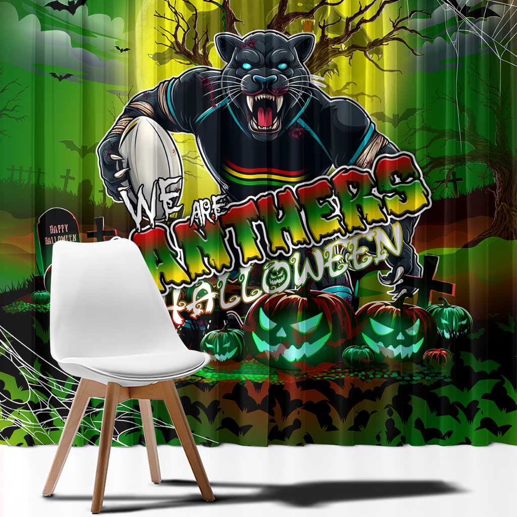 We Are Panthers Halloween Window Curtain Pumpkin Scary Spooky Season - Aussie Hoodie