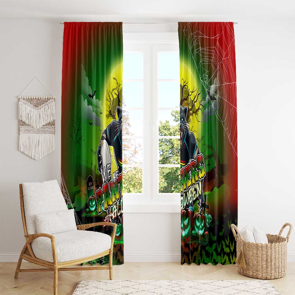 We Are Panthers Halloween Window Curtain Pumpkin Scary Spooky Season - Aussie Hoodie