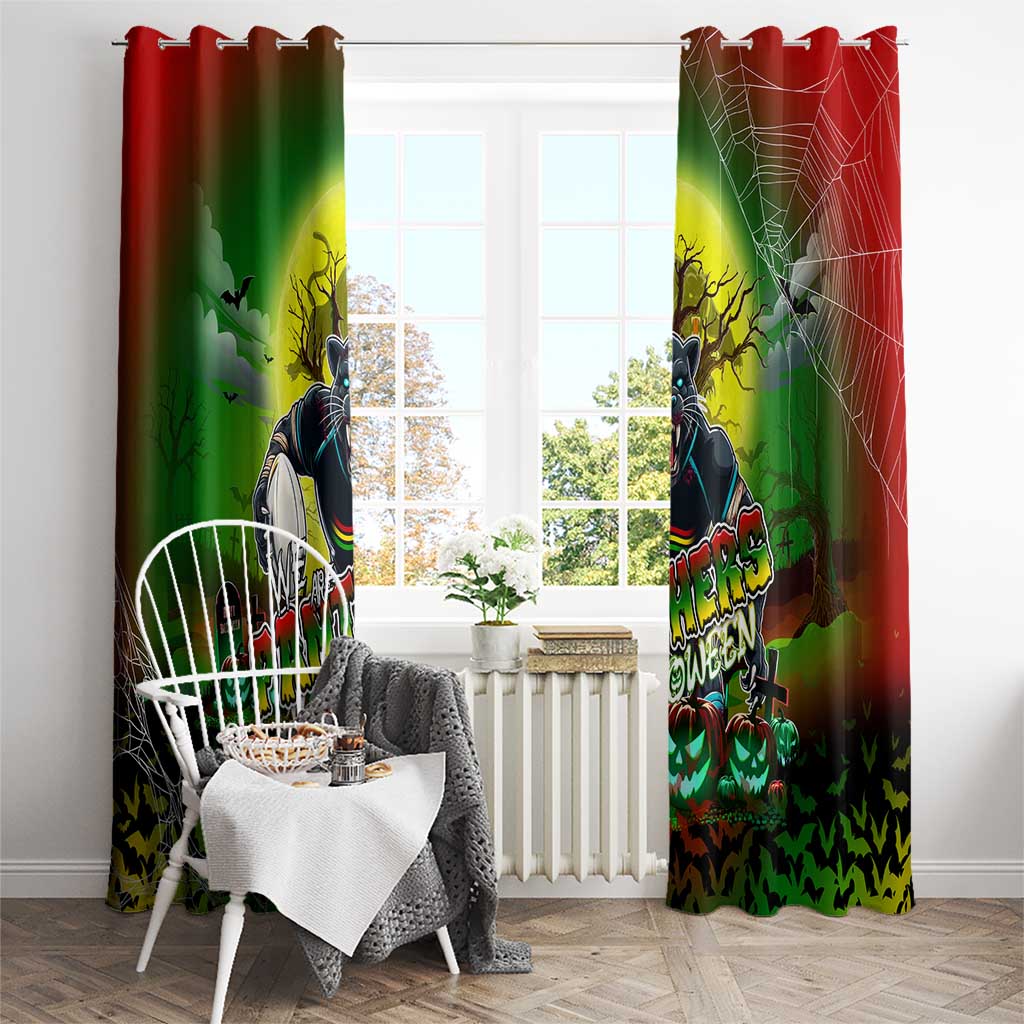 We Are Panthers Halloween Window Curtain Pumpkin Scary Spooky Season - Aussie Hoodie