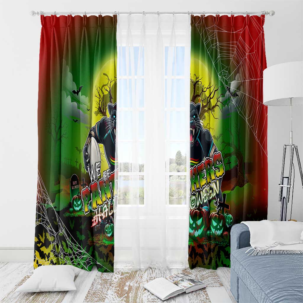 We Are Panthers Halloween Window Curtain Pumpkin Scary Spooky Season - Aussie Hoodie
