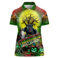 We Are Panthers Halloween Women Polo Shirt Pumpkin Scary Spooky Season - Aussie Hoodie