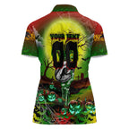 We Are Panthers Halloween Women Polo Shirt Pumpkin Scary Spooky Season - Aussie Hoodie