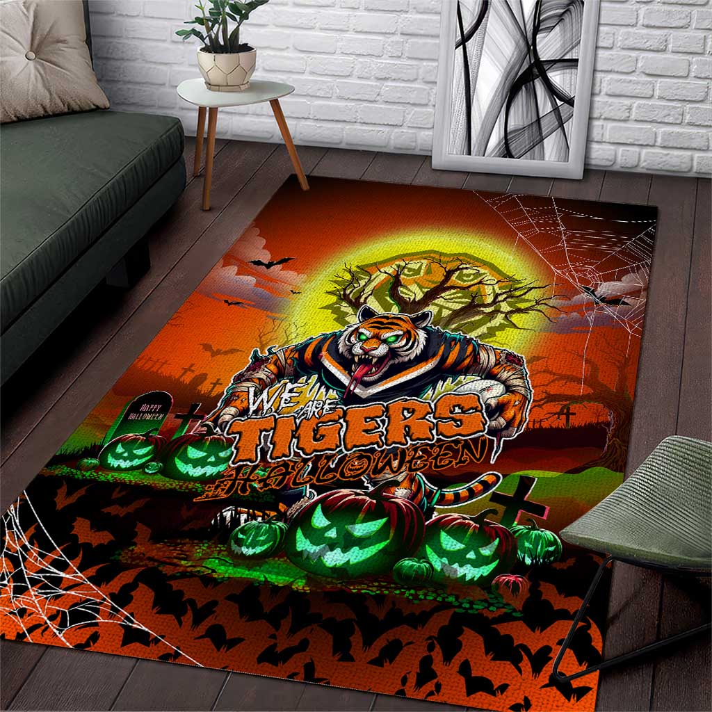 We Are Tigers Halloween Area Rug Pumpkin Scary Spooky Season - Aussie Hoodie