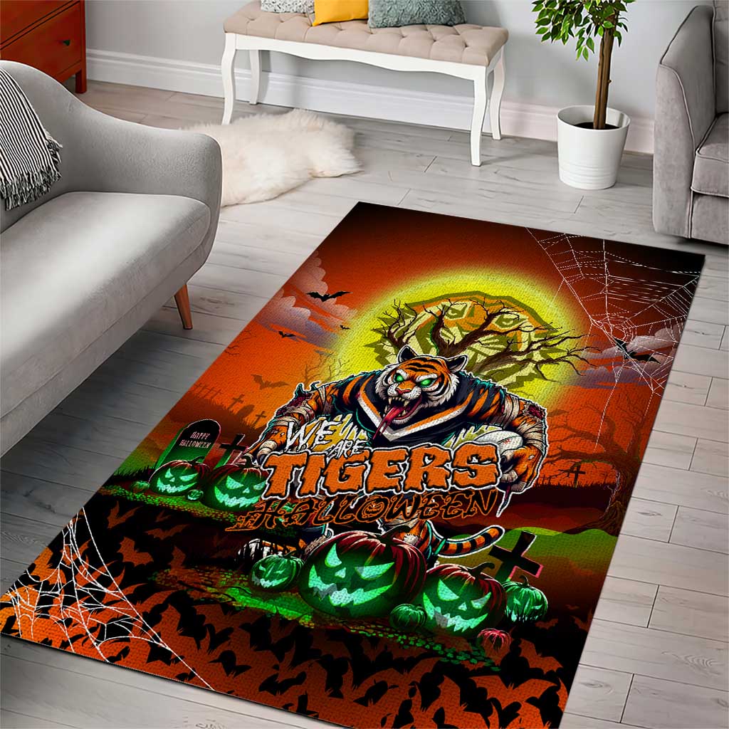 We Are Tigers Halloween Area Rug Pumpkin Scary Spooky Season - Aussie Hoodie