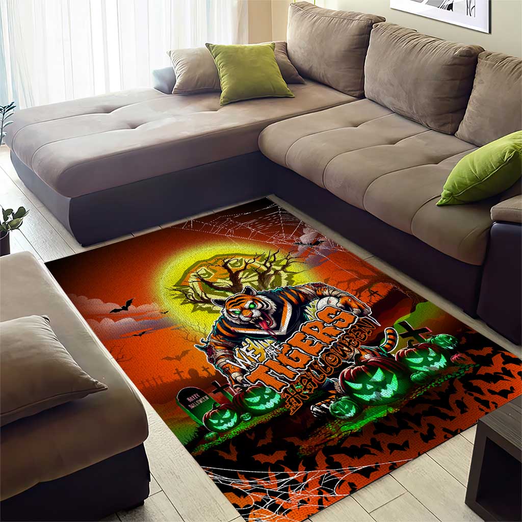 We Are Tigers Halloween Area Rug Pumpkin Scary Spooky Season - Aussie Hoodie