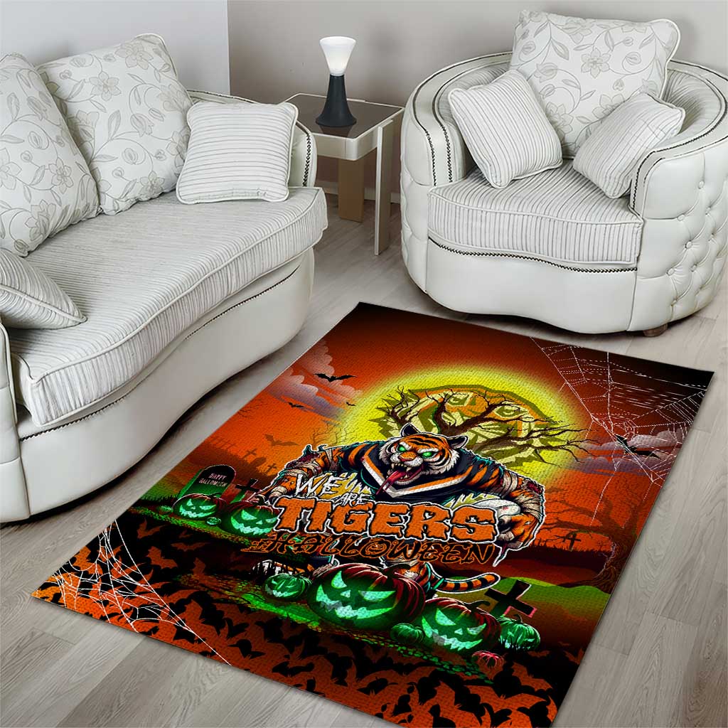 We Are Tigers Halloween Area Rug Pumpkin Scary Spooky Season - Aussie Hoodie