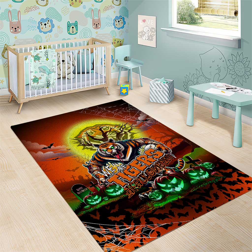 We Are Tigers Halloween Area Rug Pumpkin Scary Spooky Season - Aussie Hoodie
