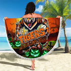 We Are Tigers Halloween Beach Blanket Pumpkin Scary Spooky Season - Aussie Hoodie
