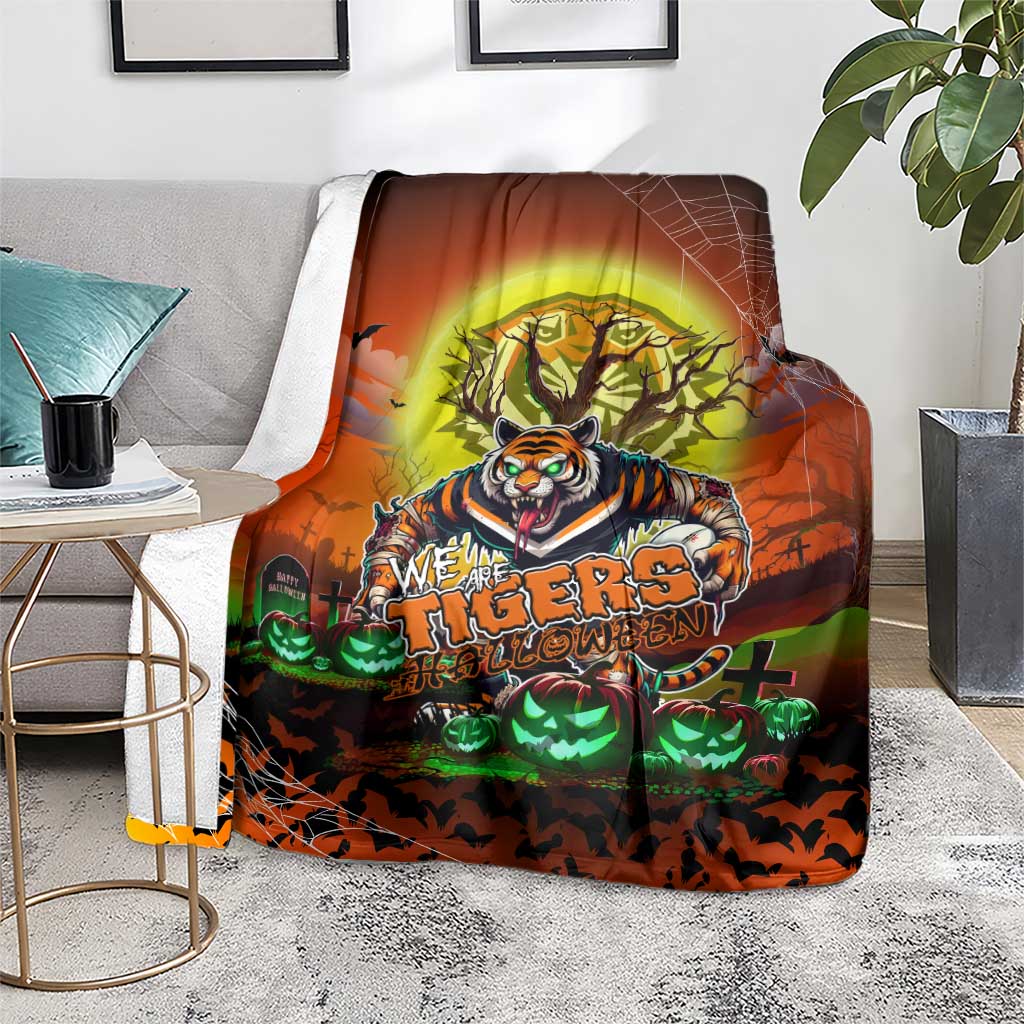 We Are Tigers Halloween Blanket Pumpkin Scary Spooky Season - Aussie Hoodie
