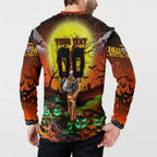 We Are Tigers Halloween Button Sweatshirt Pumpkin Scary Spooky Season - Aussie Hoodie