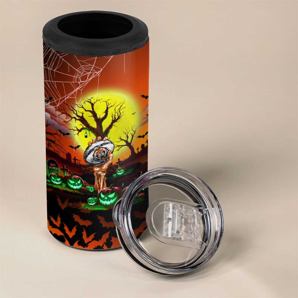 We Are Tigers Halloween 4 in 1 Can Cooler Tumbler Pumpkin Scary Spooky Season - Aussie Hoodie