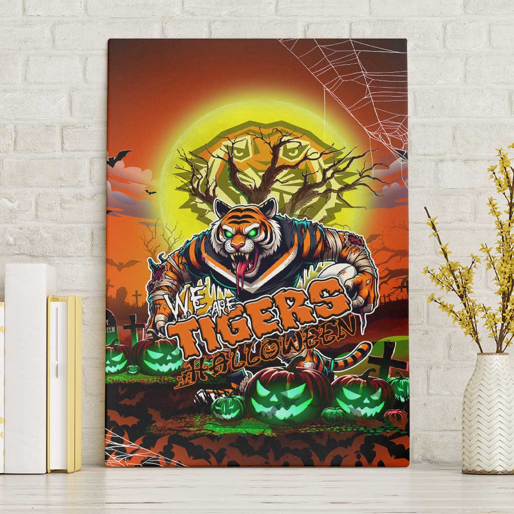 We Are Tigers Halloween Canvas Wall Art Pumpkin Scary Spooky Season - Aussie Hoodie