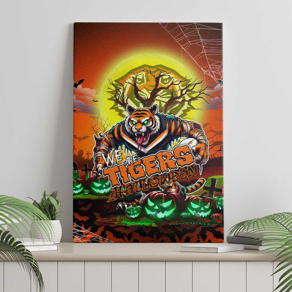 We Are Tigers Halloween Canvas Wall Art Pumpkin Scary Spooky Season - Aussie Hoodie