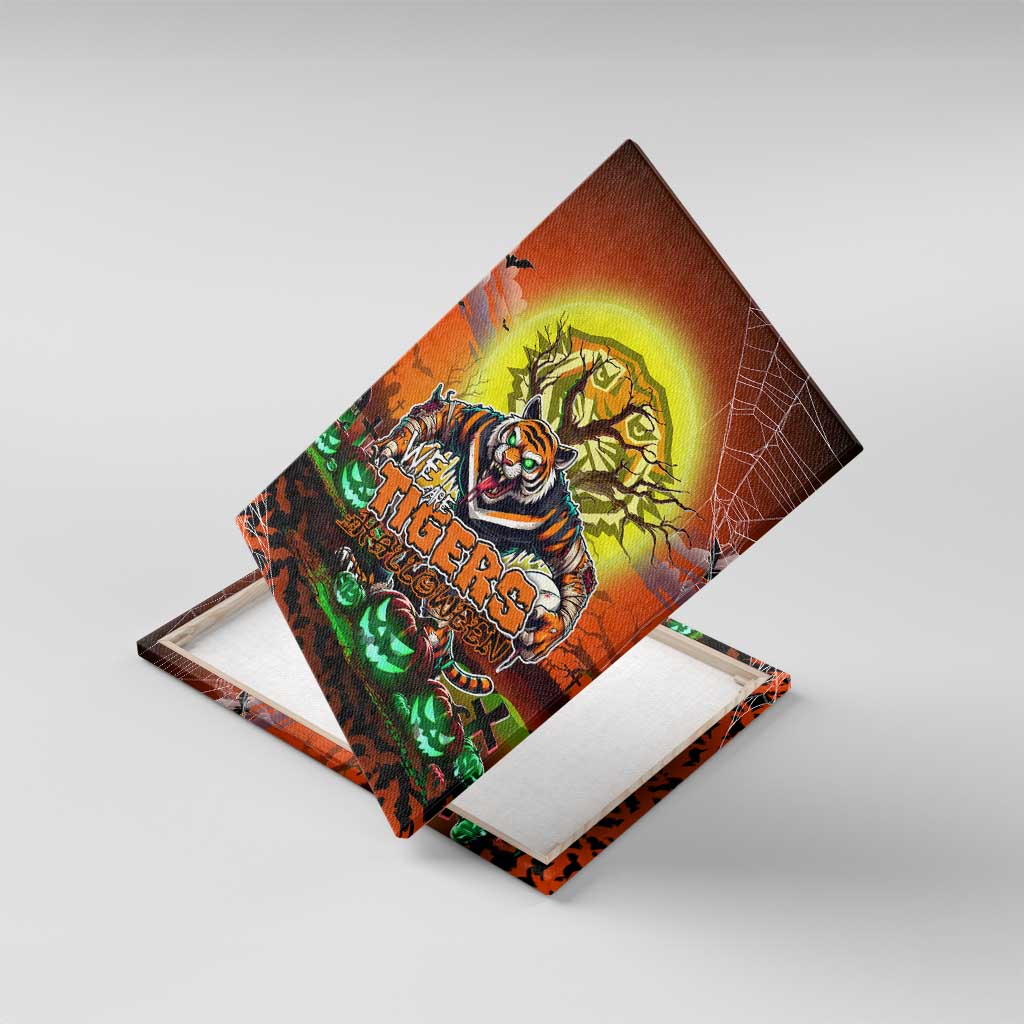 We Are Tigers Halloween Canvas Wall Art Pumpkin Scary Spooky Season - Aussie Hoodie
