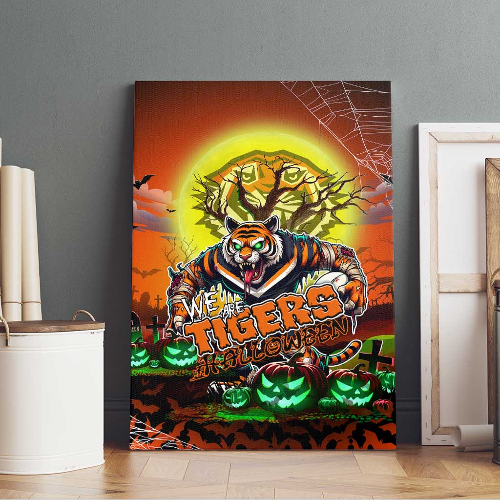 We Are Tigers Halloween Canvas Wall Art Pumpkin Scary Spooky Season - Aussie Hoodie