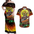 We Are Tigers Halloween Couples Matching Off Shoulder Maxi Dress and Hawaiian Shirt Pumpkin Scary Spooky Season - Aussie Hoodie
