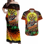 We Are Tigers Halloween Couples Matching Off Shoulder Maxi Dress and Hawaiian Shirt Pumpkin Scary Spooky Season - Aussie Hoodie