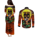 We Are Tigers Halloween Couples Matching Puletasi and Long Sleeve Button Shirt Pumpkin Scary Spooky Season - Aussie Hoodie