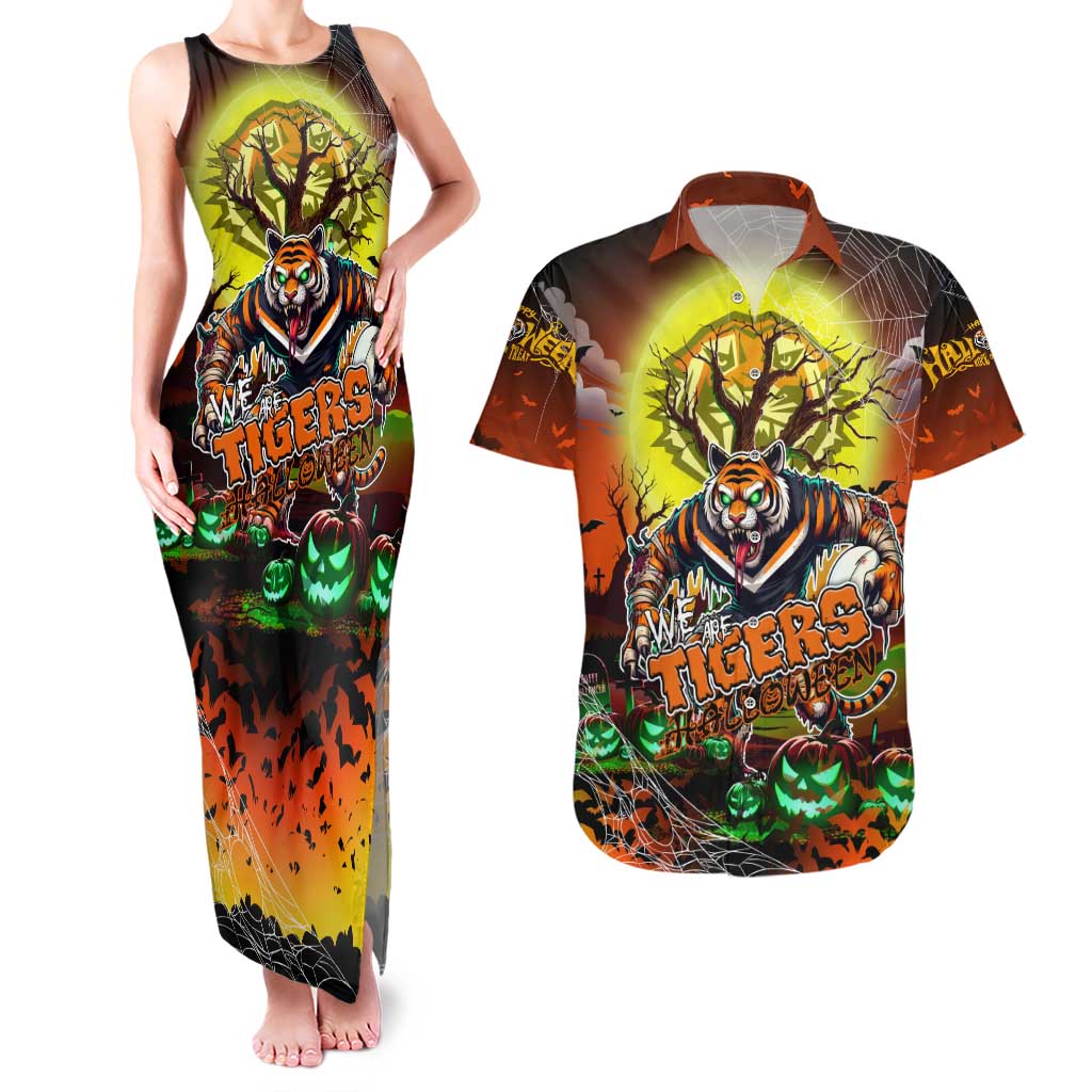 We Are Tigers Halloween Couples Matching Tank Maxi Dress and Hawaiian Shirt Pumpkin Scary Spooky Season - Aussie Hoodie