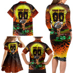 We Are Tigers Halloween Family Matching Long Sleeve Bodycon Dress and Hawaiian Shirt Pumpkin Scary Spooky Season - Aussie Hoodie