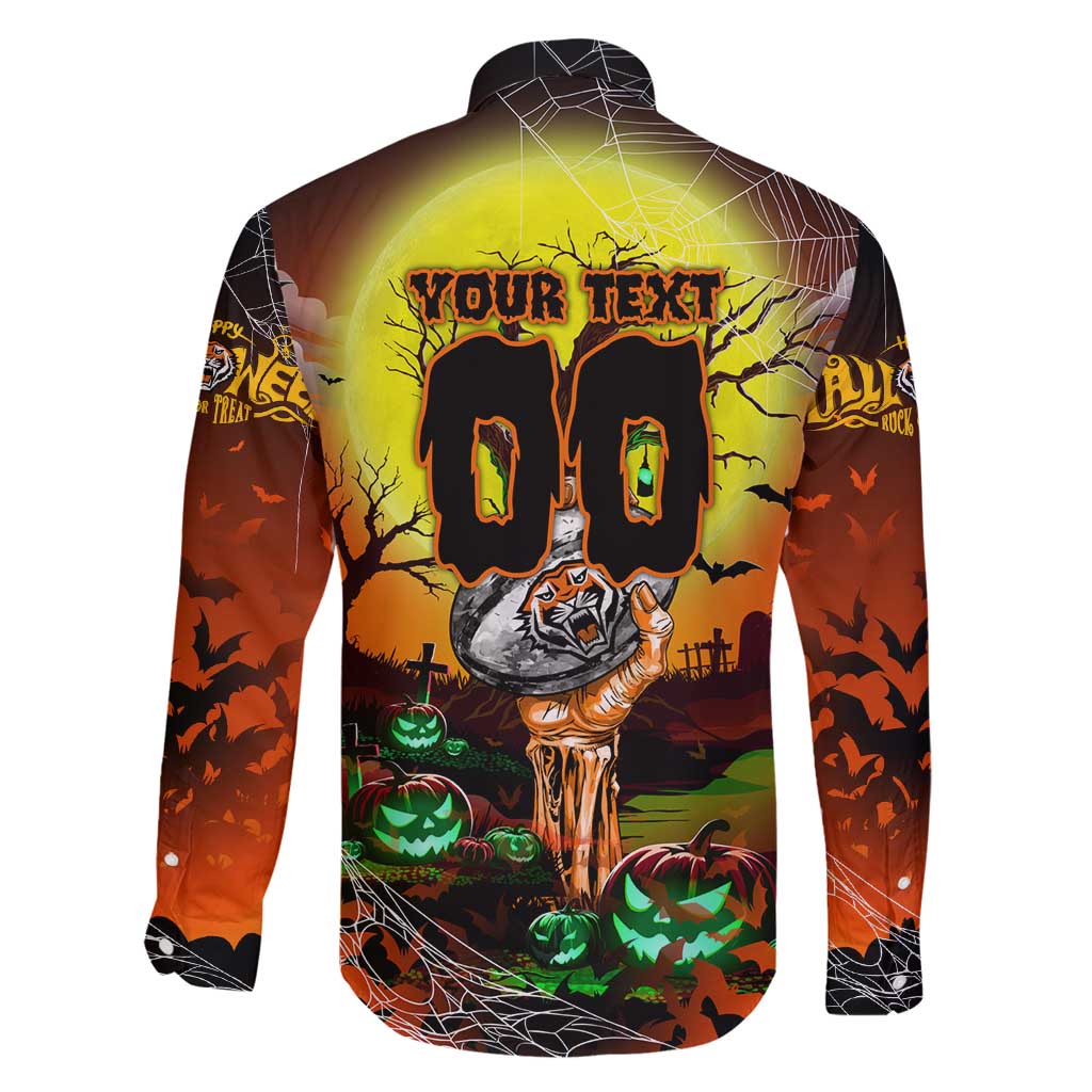 We Are Tigers Halloween Family Matching Long Sleeve Bodycon Dress and Hawaiian Shirt Pumpkin Scary Spooky Season - Aussie Hoodie
