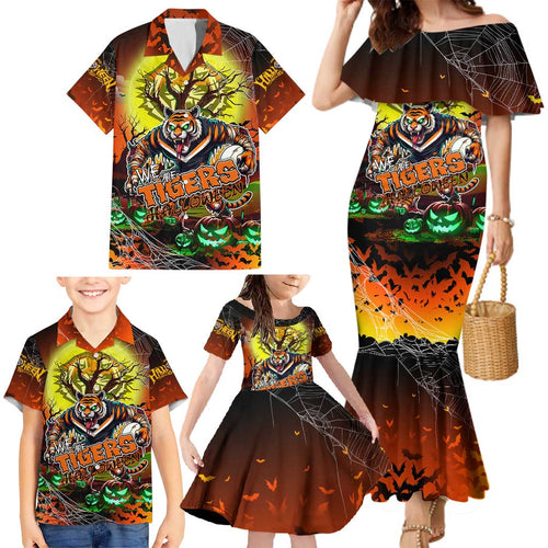 We Are Tigers Halloween Family Matching Mermaid Dress and Hawaiian Shirt Pumpkin Scary Spooky Season - Aussie Hoodie