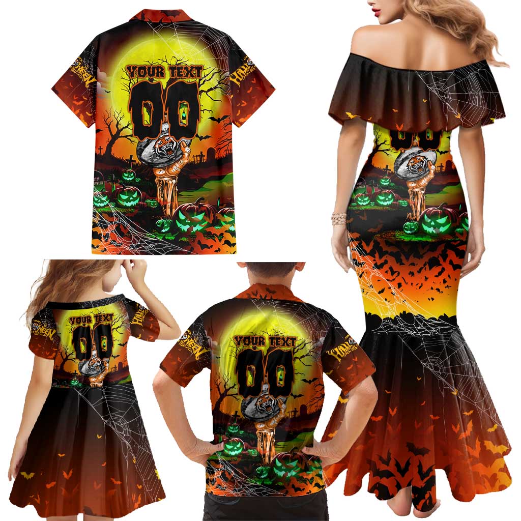 We Are Tigers Halloween Family Matching Mermaid Dress and Hawaiian Shirt Pumpkin Scary Spooky Season - Aussie Hoodie
