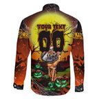 We Are Tigers Halloween Family Matching Off The Shoulder Long Sleeve Dress and Hawaiian Shirt Pumpkin Scary Spooky Season - Aussie Hoodie