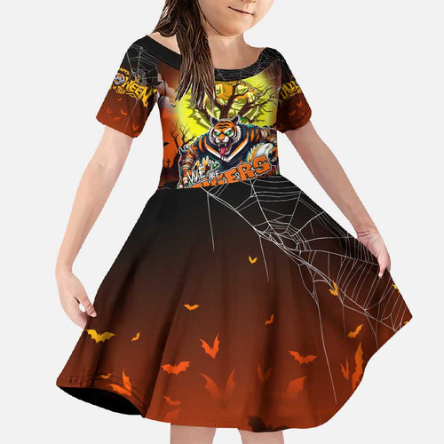 We Are Tigers Halloween Family Matching Off Shoulder Maxi Dress and Hawaiian Shirt Pumpkin Scary Spooky Season - Aussie Hoodie