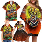 We Are Tigers Halloween Family Matching Off Shoulder Short Dress and Hawaiian Shirt Pumpkin Scary Spooky Season - Aussie Hoodie
