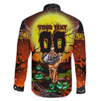 We Are Tigers Halloween Family Matching Off Shoulder Short Dress and Hawaiian Shirt Pumpkin Scary Spooky Season - Aussie Hoodie