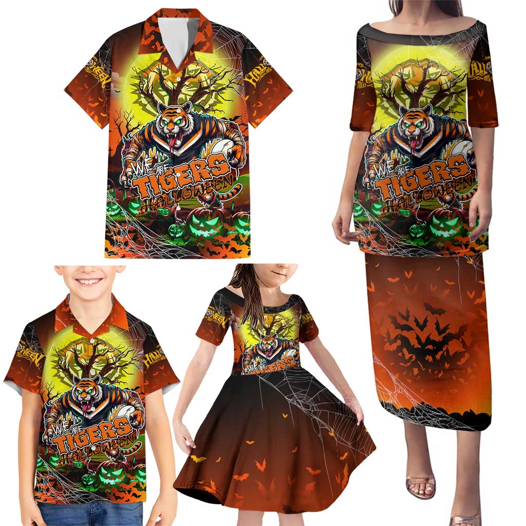 We Are Tigers Halloween Family Matching Puletasi and Hawaiian Shirt Pumpkin Scary Spooky Season - Aussie Hoodie