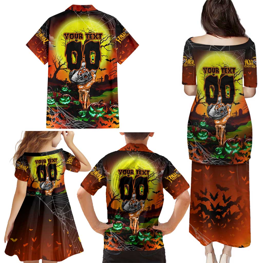 We Are Tigers Halloween Family Matching Puletasi and Hawaiian Shirt Pumpkin Scary Spooky Season - Aussie Hoodie